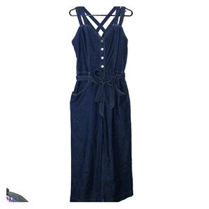 7 For All Mankind Denim Jumpsuit LARGE